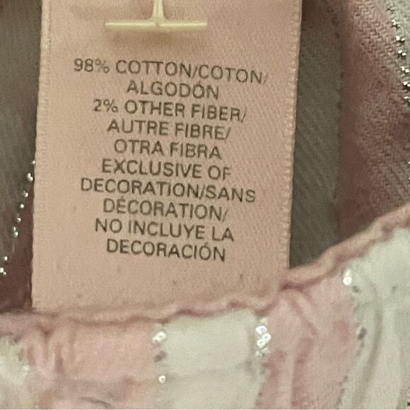 Victoria’s Secret Striped Long Sleeve Pants Pajama Set Pink White Silver Medium - Picture 10 of 15